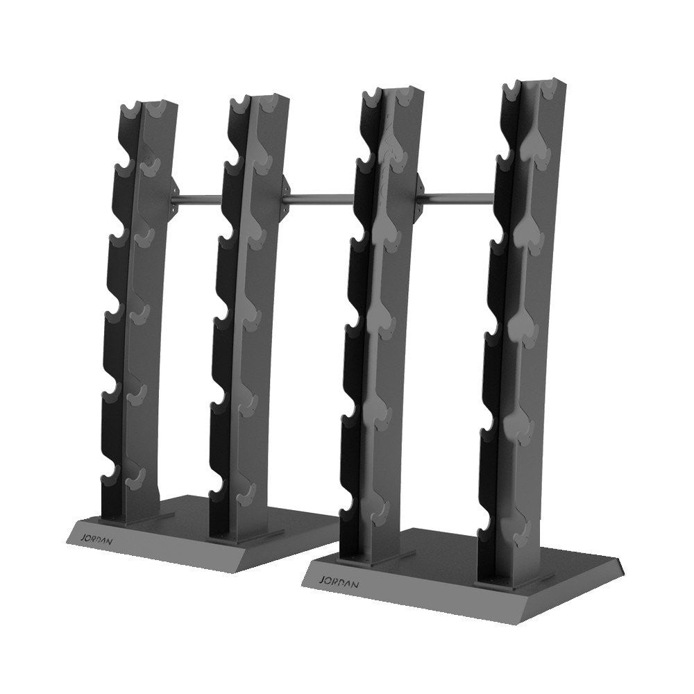 JORDAN S-SERIES VERTICAL DUMBBELL RACK (HOLDS 12 pairs / 2.5kg-30kg)