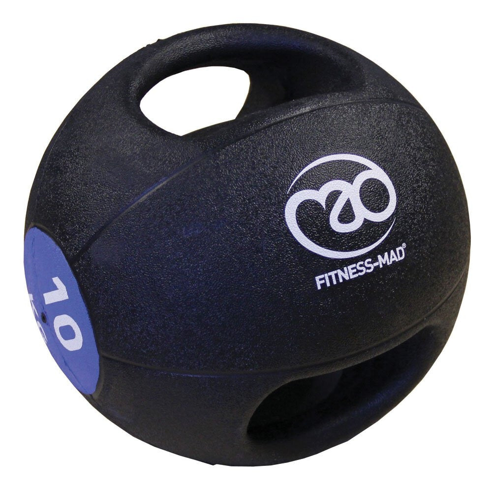 MAD RUBBER DOUBLE GRIP MEDICINE BALL (10kg)