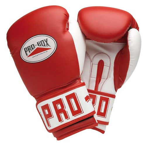 PRO-BOX CLUB ESSENTIALS TRAINING GLOVES - RED (10oz)