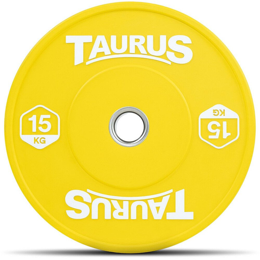 RUBBER BUMPER PLATE - YELLOW (15kg)