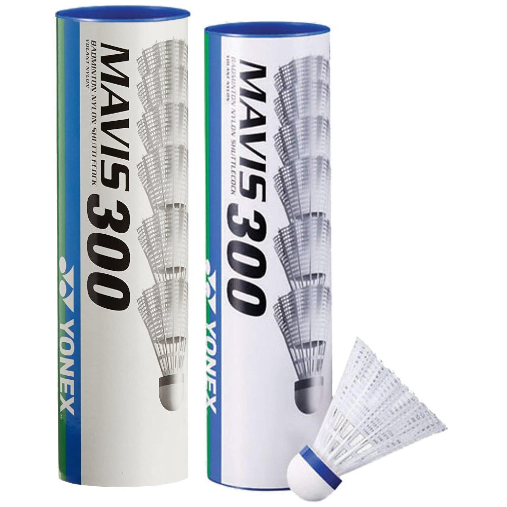 YONEX MAVIS 300 SHUTTLECOCKS - WHITE SKIRT (BLUE)