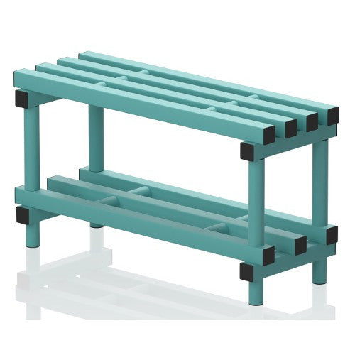 VENDIPLAS SPORTS & LEISURE BENCH - AQUA 0.9m SINGLE 350