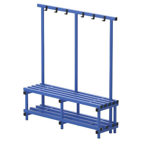 VENDIPLAS SINGLE BENCH & HANGERS - BLUE (2000mm)