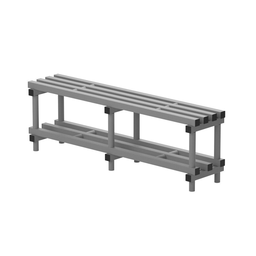 VENDIPLAS SPORTS & LEISURE BENCH - GREY 2.0m SINGLE 350