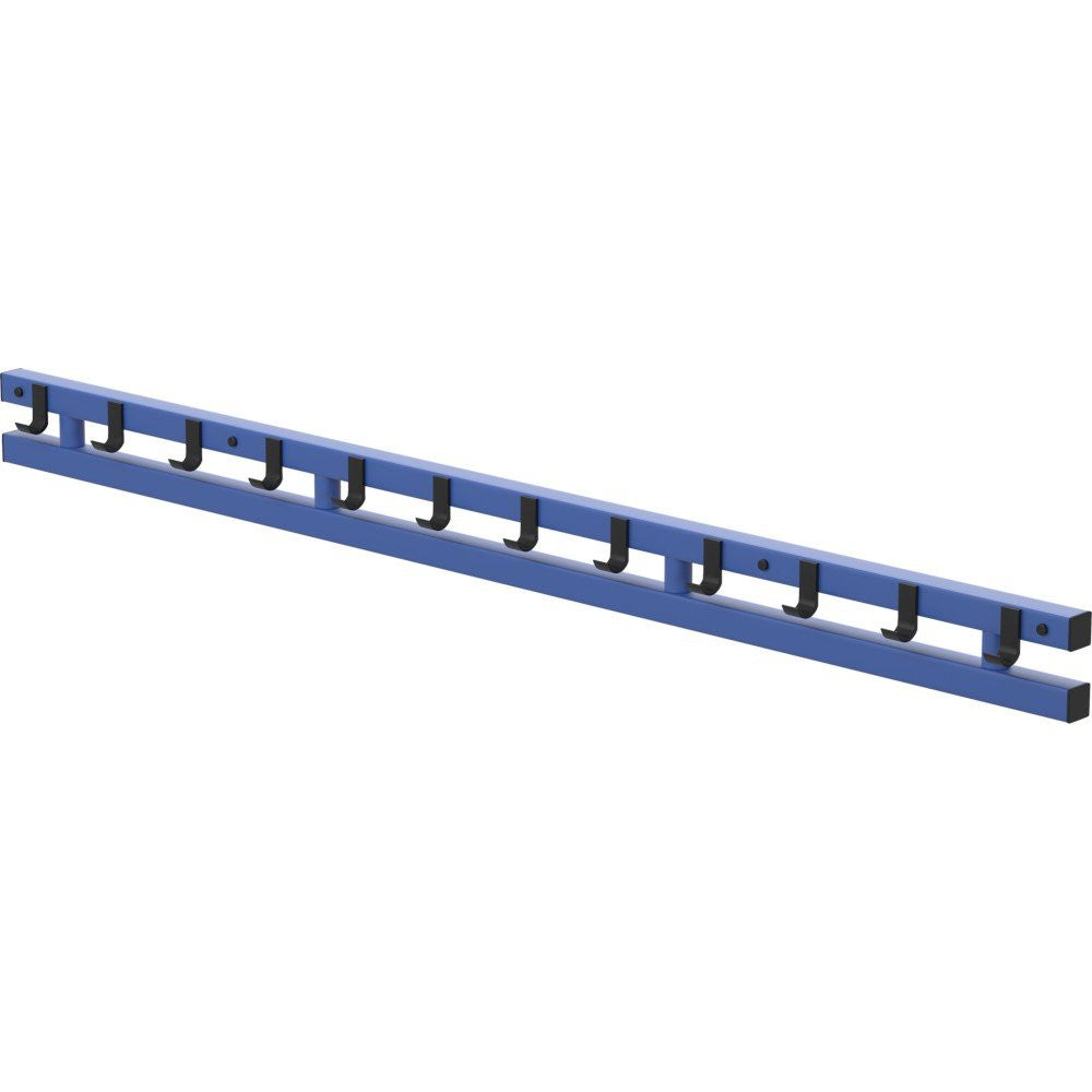 VENDIPLAS WALL-MOUNTED COAT/TOWEL HANGER STRIP - BLUE (12 hooks / 2.0m)