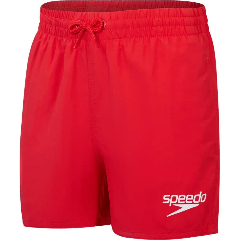 SPEEDO JUNIOR ESSENTIAL LEISURE SHORTS - RED (MEDIUM)