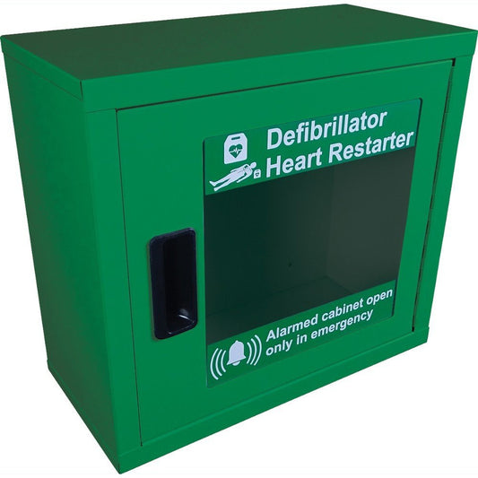 UNIVERSAL AED DEFIBRILLATOR CABINET WITH ALARM