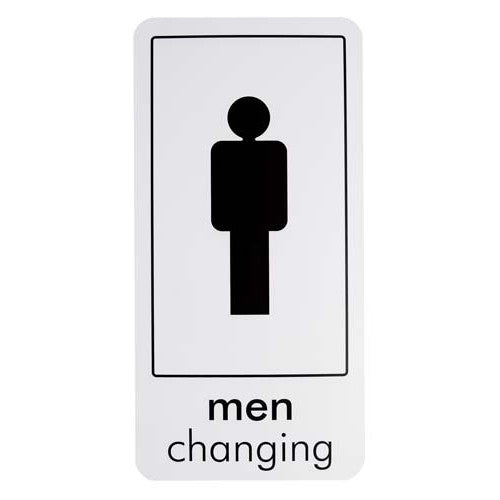 MEN CHANGING SIGN