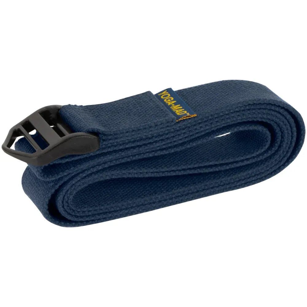 YOGA-MAD ORGANIC COTTON CINCH YOGA BELT - BLUE (2m)