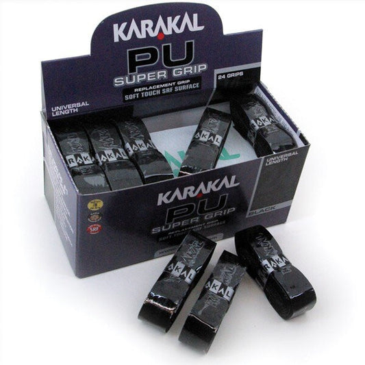 KARAKAL PU RACKET GRIPS - BLACK