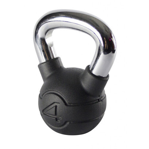 KETTLEBELL - CHROME/RUBBER (4kg)