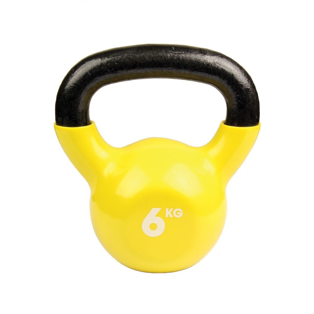 MAD VINYL COVERED KETTLEBELL - YELLOW (6kg)