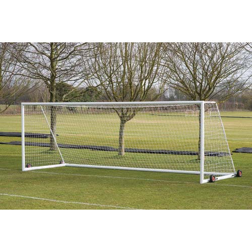 4G WEIGHTED PORTAGOAL FOOTBALL GOAL POSTS - SENIOR (7.32m x 2.44m)