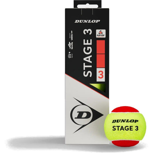 DUNLOP STAGE 3 RED TENNIS BALLS