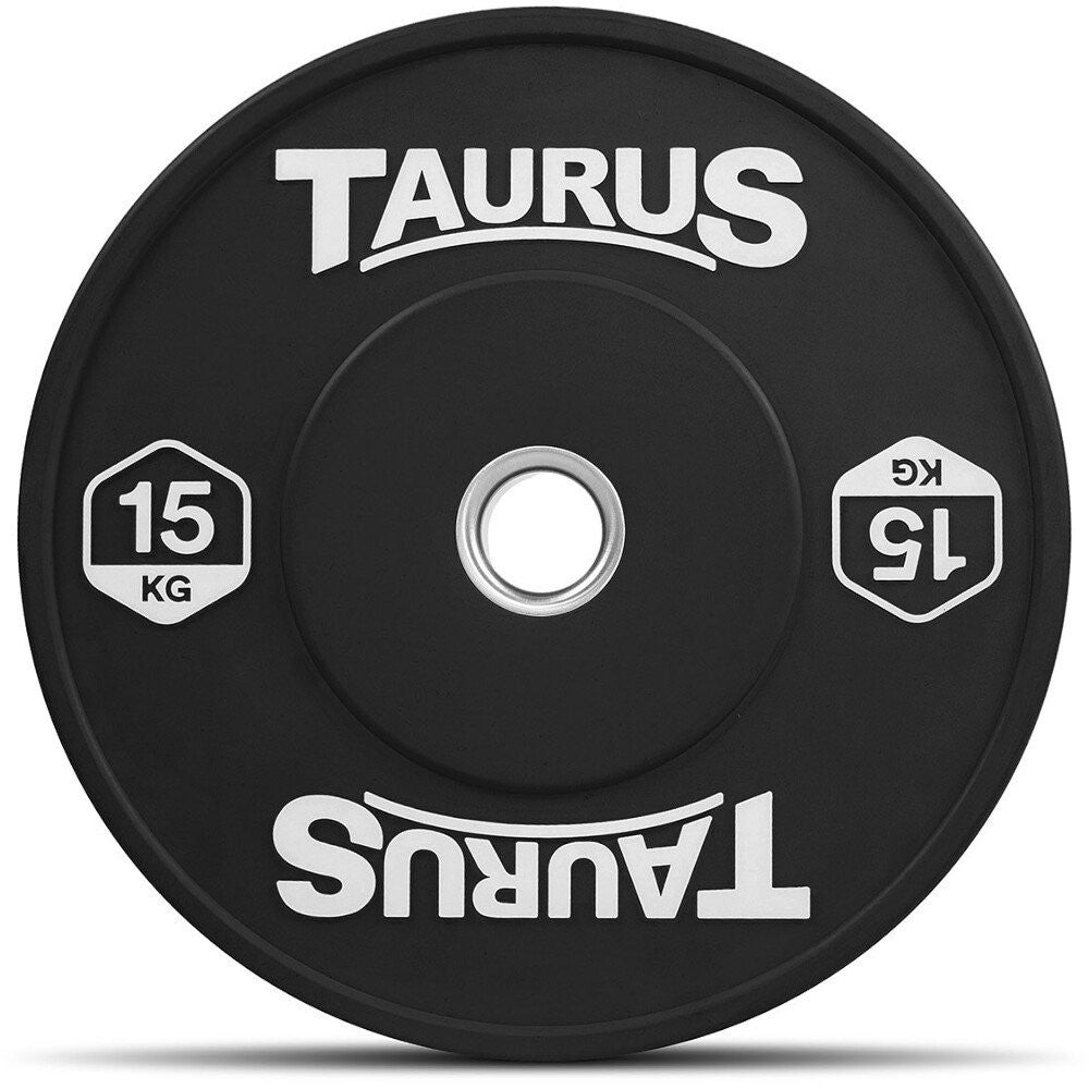 RUBBER BUMPER PLATE - BLACK (15kg)
