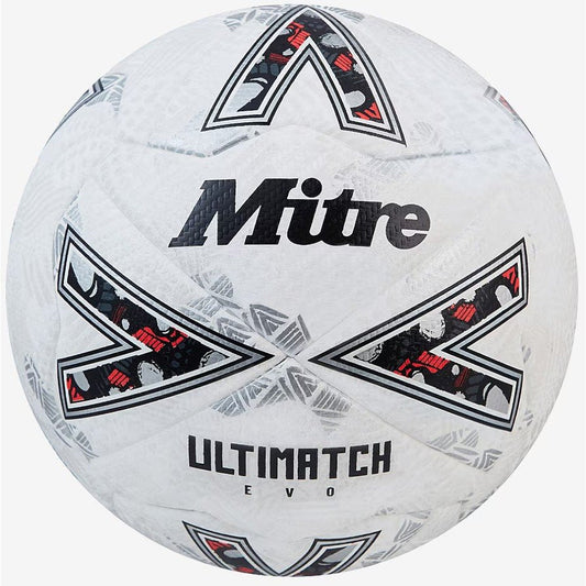 MITRE ULTIMATCH EVO FOOTBALL - WHITE (Size 5)
