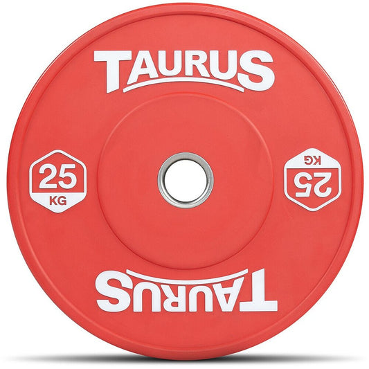 RUBBER BUMPER PLATE - RED (25kg)
