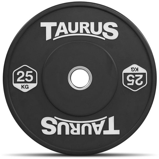 RUBBER BUMPER PLATE - BLACK (25kg)