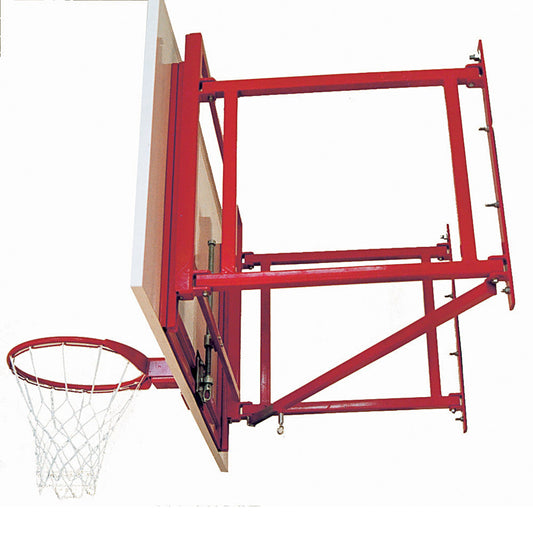 SURE SHOT HEAVY DUTY FOLDING WALL MOUNT BASKETBALL HOOP SYSTEM