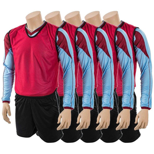 JUNIOR SOCIAL BASKETBALL BIB PACK - RED (5)