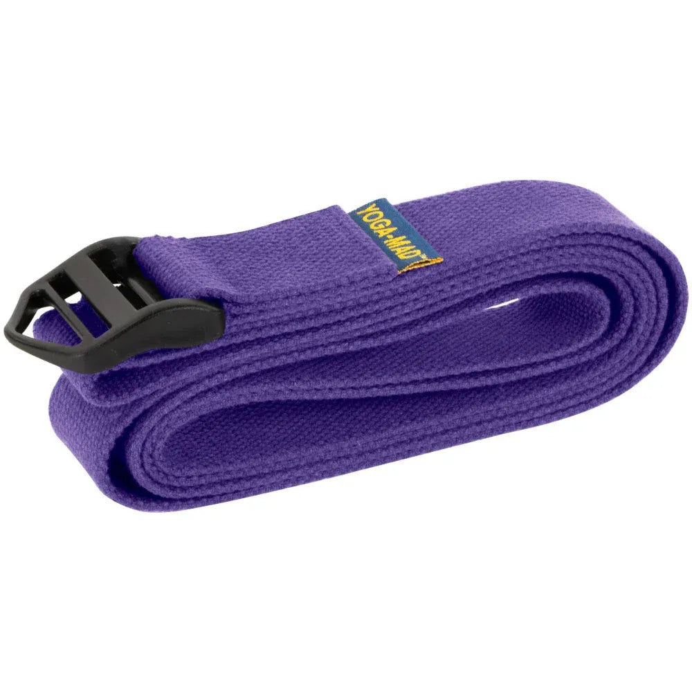 YOGA-MAD ORGANIC COTTON CINCH YOGA BELT - PURPLE (2m)