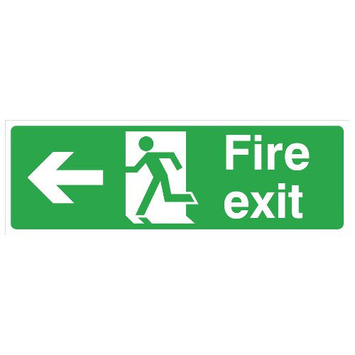 FIRE EXIT SIGN - LEFT (450 x 150mm)