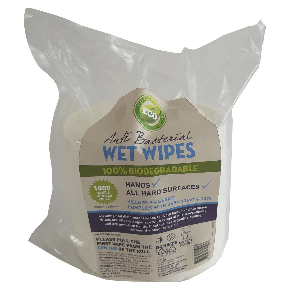 ADDGARDS MINI WET WIPE STATION ROLLS - CREPE BIODEGRADABLE