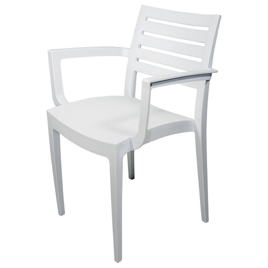FRESCO ARM CHAIR - WHITE