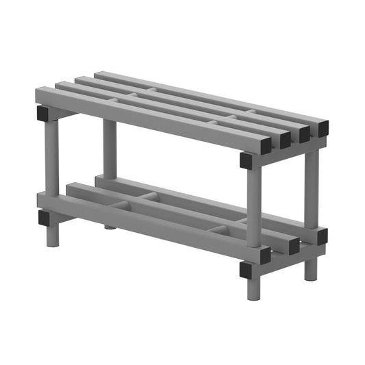 VENDIPLAS SPORTS & LEISURE BENCH - GREY 0.9m SINGLE 350