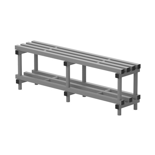 VENDIPLAS SPORTS & LEISURE BENCH - GREY 1.5m SINGLE 350